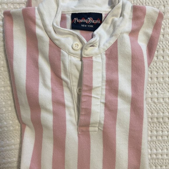 Rowing Blazers Pink-striped Soccer/Rugby Shirt - Picture 12 of 13